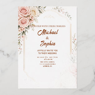 Elegant Blush Rose Gold Wedding 
