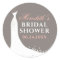 Elegant Blush Warm Grey Wedding Gown Bridal Show