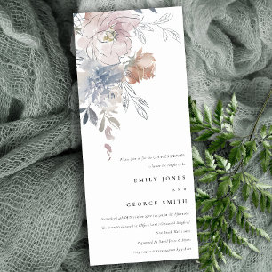 Elegant Blush Watercolor Floral Couples Shower Invitation