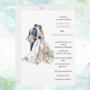 Elegant Blush Wedding  Invitation