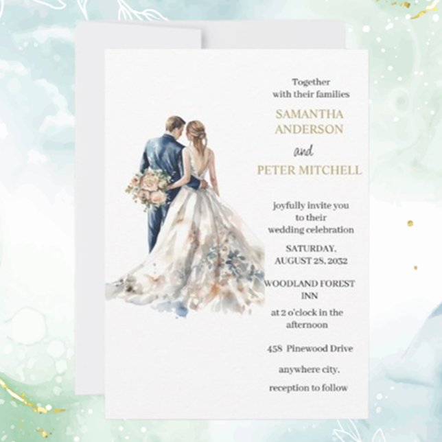Elegant Blush Wedding  Invitation (Discover our Elegant Blush Wedding Invitation, thoughtfully designed to add romance and charm  )