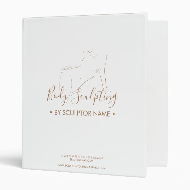 Elegant Body tan sculpting contouring spa Binder (Front/Inside)