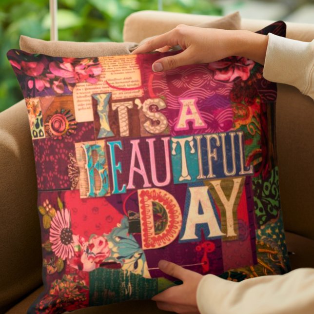 Elegant Bohemian Personalized Throw Pillow (Creator Uploaded)