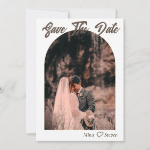 Elegant Bohemian photo wedding Save The Date