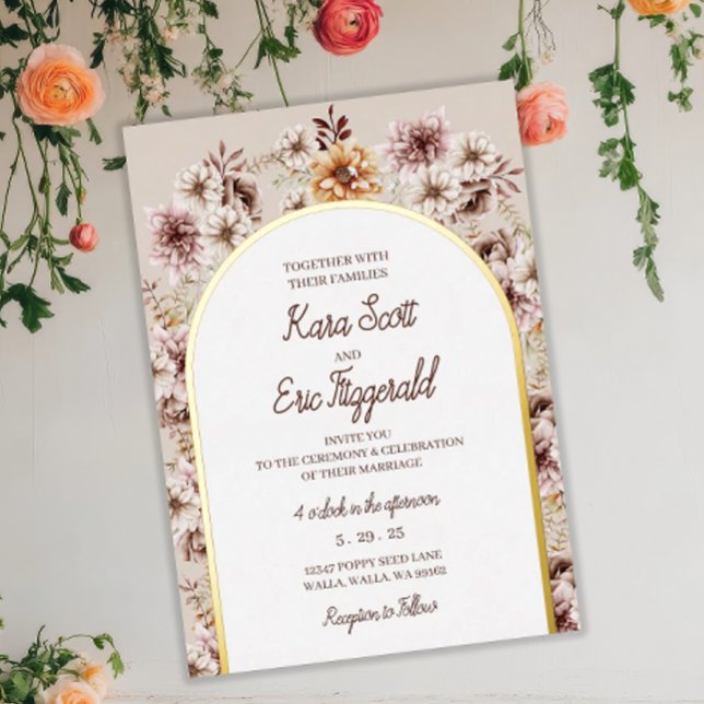 Elegant Bohemian Watercolor Floral Wedding (Creator Uploaded)