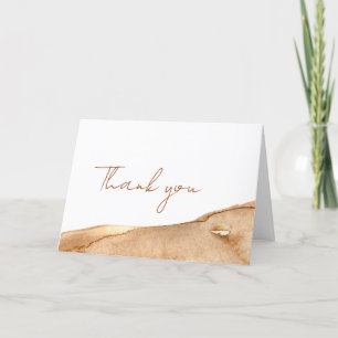 Elegant Boho Abstract Desert Baby Shower Thank You Card