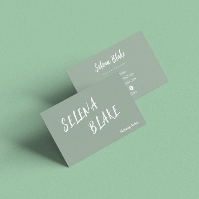Elegant Boho aquatone – Trendy Chic Aesthetic  Business Card (Creator Uploaded)