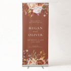 Elegant Boho Autumn Floral Wedding Welcome