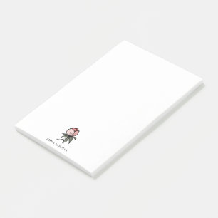 Elegant Boho Botanical Flower Post-it Notes
