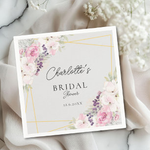 Elegant Boho Bridal Shower  Napkin