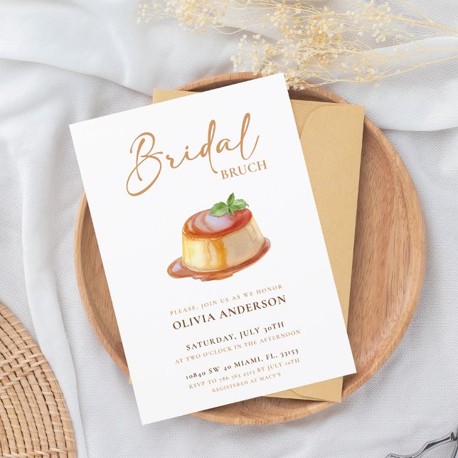 Elegant Boho Burnt Orange Bridal Invitation (Creator Uploaded)