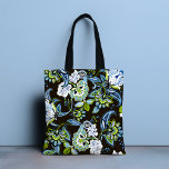 Elegant Boho Butterfly Floral Girly Chic Tote Bag<br><div class="desc">Elegant Boho Butterfly Floral Girly Chic Tote Bag features a stylish modern bohemian floral in blue,  green,  white and black. Perfect for birthday,  Mother's Day,  Christmas gifts,  celebrations and more. Created by Evco Studio www.zazzle.com/store/evcostudio</div>