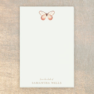 Elegant Boho Butterfly Personalized  Post-it Notes
