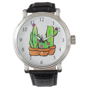 Elegant boho Cactus cacti succulents  Watch