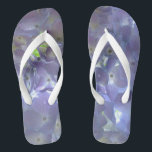 Elegant boho dusty light purple florals flowers  flip flops<br><div class="desc">Step into a world of timeless romance with our Dusty purple Floral Collection, where shades of periwinkle, lavender and violet, creating a vision of pure elegance. Amidst this enchanting palette, soft purple hydrangeas bloom, their delicate petals whispering tales of love and grace. Let these ethereal blooms infuse your life with...</div>