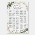 Elegant boho eucalyptus greenery gold Alphabetical