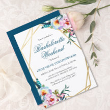 Elegant Boho Floral Bachelorette Weekend Itinerary