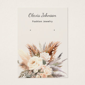 Elégant Boho floral bijoux d'oreille carte d'affic