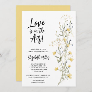 Elegant Boho Floral Bridal Shower Invitation