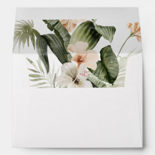 Elegant Boho Floral Greenery Envelope