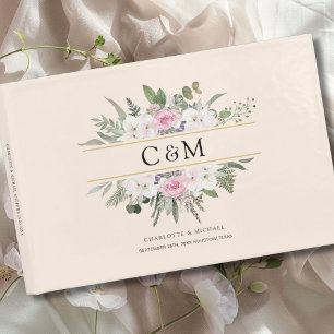 Elegant Boho Floral Guest Book