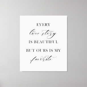 Elegant Boho Floral Wedding Tapestry Backdrop  Canvas Print