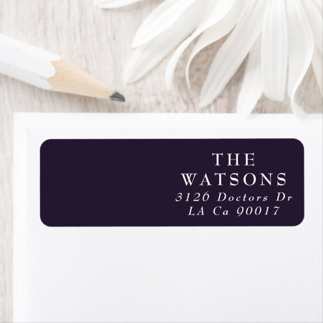 Elégant Boho foncé blanc sur Mariage violet (En situation)