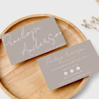 Elegant Boho Grey Neutral Chic Minimalist Modern