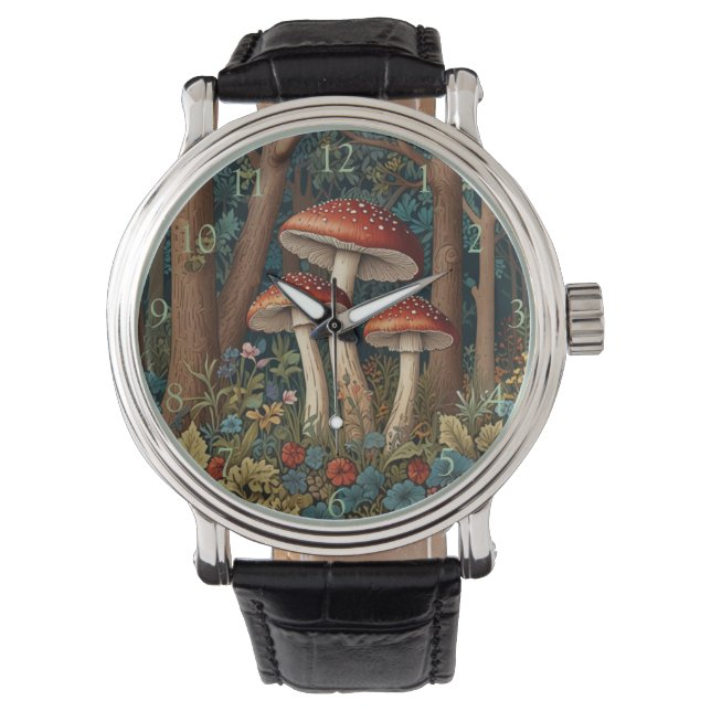Elegant boho mushroom woodland  forest watch (Front)