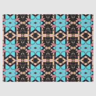 Elegant Boho Mystical Mosaic Geometric Pattern Tissue Paper