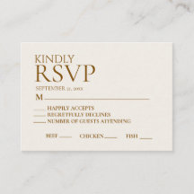 Elegant Boho Pampas Grass Gold Wedding RSVP Card