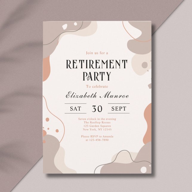 Elegant Boho Pastel Retraite Party Invitation (Créateur téléchargé)