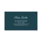 Elegant Boho Teal & Aqua Blue Watercolor Feather