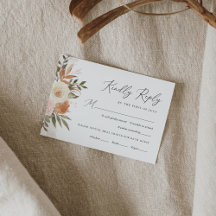 Elegant Boho Terracotta Floral Wedding