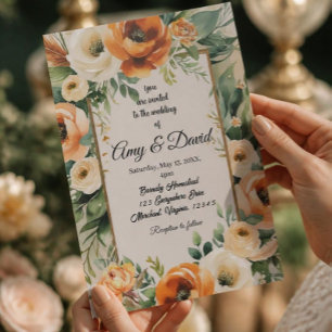 Elegant Boho wedding Invitation