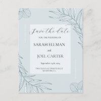 Elegant Boho Wildflower save the date