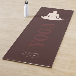 Elegant Boho Yoga Instructor Promotional Mat