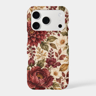 Élégant Boîtier iPhone 17 Pro Botanique Floral Aut