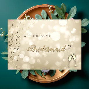 Elegant Bokeh,Confetti Wine Glasses  Invitation