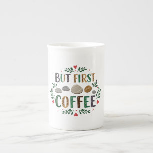 Elegant Bone China Mug for Coffee Lovers