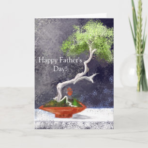 Elegant Bonsai Custom Greeting Card