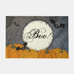 Elegant Boo Halloween  Doormat