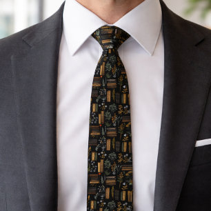 Elegant Book Design - Dark Academia - Vintage Book Tie