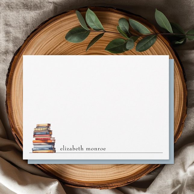 Elegant Book Lovers Personalized Card (Creator Uploaded)