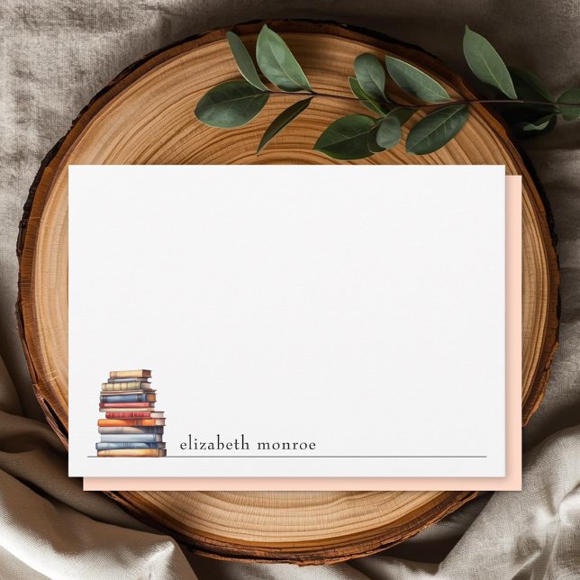 Elegant Book Lover's Personalized Card (Creator Uploaded)