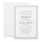 Elegant borders black and white minimalist wedding