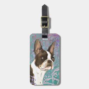Elegant Boston Terrier Luggage Tag
