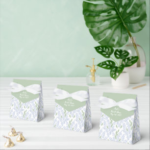Elegant Botanical Bridal Shower Favor Box