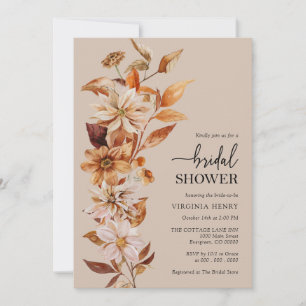 Elegant Botanical Bridal Shower Invitation