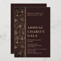 Elegant Botanical Charity Event Gala Party